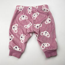 Load image into Gallery viewer, Girls Anko, fleece pyjama pants / bottoms, koalas, GUC, size 000,  