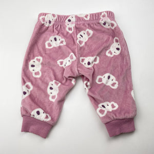 Girls Anko, fleece pyjama pants / bottoms, koalas, GUC, size 000,  