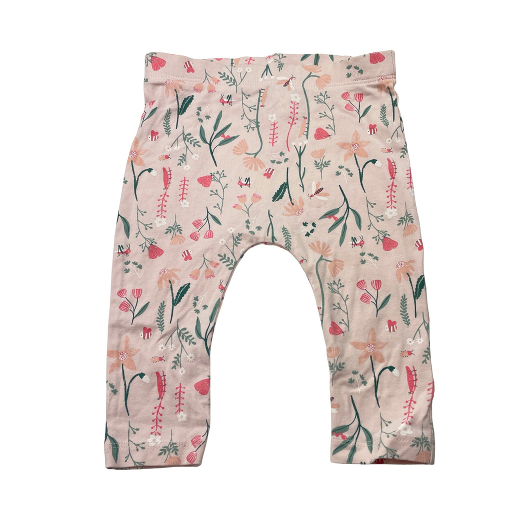 Girls Anko, stretchy floral leggings / bottoms, EUC, size 00,  