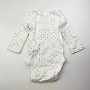 Girls BABIES R US, embroidered cotton bodysuit / romper, EUC, size 0000,  