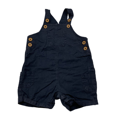 Boys Sprout, navy cotton overalls / shortalls, GUC, size 0,  