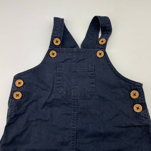 Boys Sprout, navy cotton overalls / shortalls, GUC, size 0,  