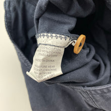 Load image into Gallery viewer, Boys Sprout, navy cotton overalls / shortalls, GUC, size 0,  
