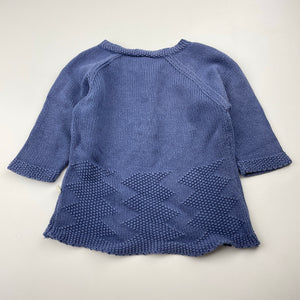 Unisex Tiny Twig, organic cotton knit sweater / jumper, GUC, size 00,  