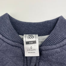 Load image into Gallery viewer, Boys Kids &amp; Co, cotton-lined quilted zip-up sweater, GUC, size 0,  