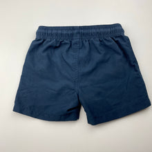 Load image into Gallery viewer, Boys Anko, navy lightweight boardshorts, elasticated, GUC, size 2,  