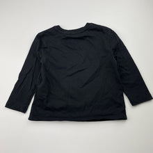 Load image into Gallery viewer, Unisex Anko, black cotton long sleeve tee / top, EUC, size 2,  