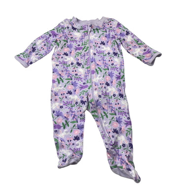 Girls Anko, cotton zip coverall / romper, rabbits, EUC, size 000,  