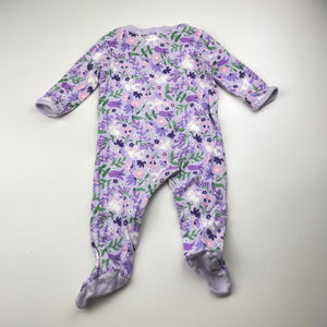 Girls Anko, cotton zip coverall / romper, rabbits, EUC, size 000,  