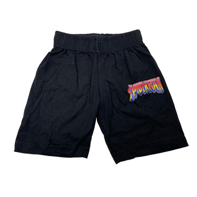 Boys black, cotton shorts, elasticated, Spiderman, EUC, size 2-3,  