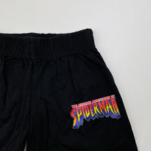 Load image into Gallery viewer, Boys black, cotton shorts, elasticated, Spiderman, EUC, size 2-3,  