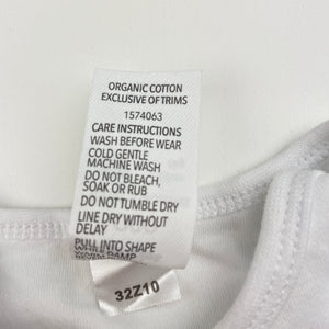 Girls Dymples, organic cotton bodysuit / romper, EUC, size 000,  