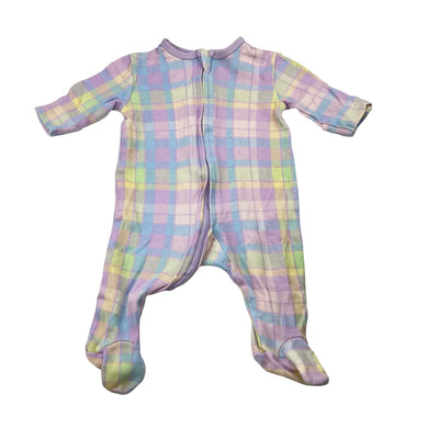 Girls Dymples, organic cotton zip coverall / romper, GUC, size 000,  