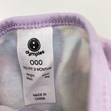 Load image into Gallery viewer, Girls Dymples, organic cotton zip coverall / romper, GUC, size 000,  