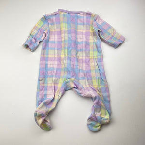 Girls Dymples, organic cotton zip coverall / romper, GUC, size 000,  