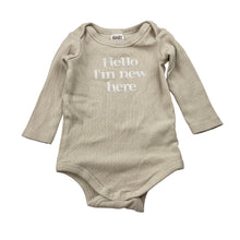 Load image into Gallery viewer, Unisex Cotton On, organic cotton blend bodysuit / romper, GUC, size 00,  