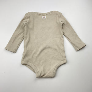 Unisex Cotton On, organic cotton blend bodysuit / romper, GUC, size 00,  