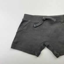 Load image into Gallery viewer, Unisex Anko, grey ribbed shorts, elasticated, GUC, size 00,  