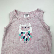 Load image into Gallery viewer, Girls Target, cotton singletsuit romper, owl, GUC, size 1,  