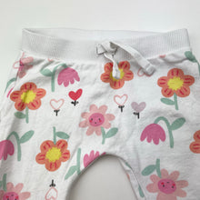 Load image into Gallery viewer, Girls Anko, floral cotton pants / bottoms, elasticated, EUC, size 00,  