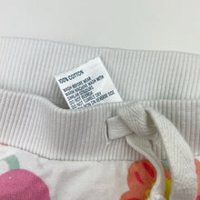Load image into Gallery viewer, Girls Anko, floral cotton pants / bottoms, elasticated, EUC, size 00,  