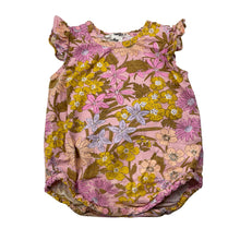 Load image into Gallery viewer, Girls Cotton On, floral cotton summer romper, GUC, size 0,  