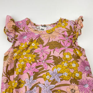 Girls Cotton On, floral cotton summer romper, GUC, size 0,  