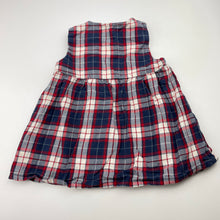 Load image into Gallery viewer, Girls H&amp;M, checked lightweight cotton dress, EUC, size 000, L: 33cm