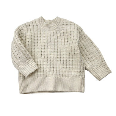 Unisex Baby Berry, organic cotton knit sweater / jumper, EUC, size 0,  