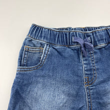 Load image into Gallery viewer, Boys Matalan, stretch knit denim shorts, elasticated, GUC, size 2-3,  