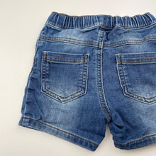 Load image into Gallery viewer, Boys Matalan, stretch knit denim shorts, elasticated, GUC, size 2-3,  