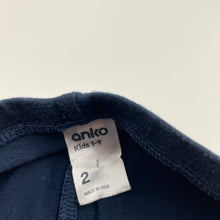 Load image into Gallery viewer, Girls Anko, navy stretchy leggings, elasticated, FUC, size 2,  