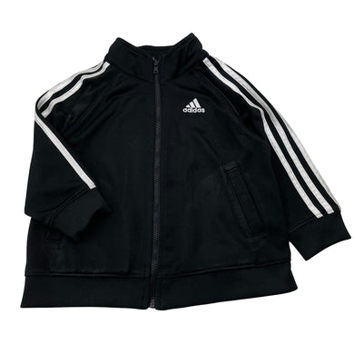 Unisex Adidas, black zip-up track top, FUC, size 2,  