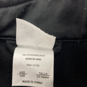 Unisex Adidas, black zip-up track top, FUC, size 2,  