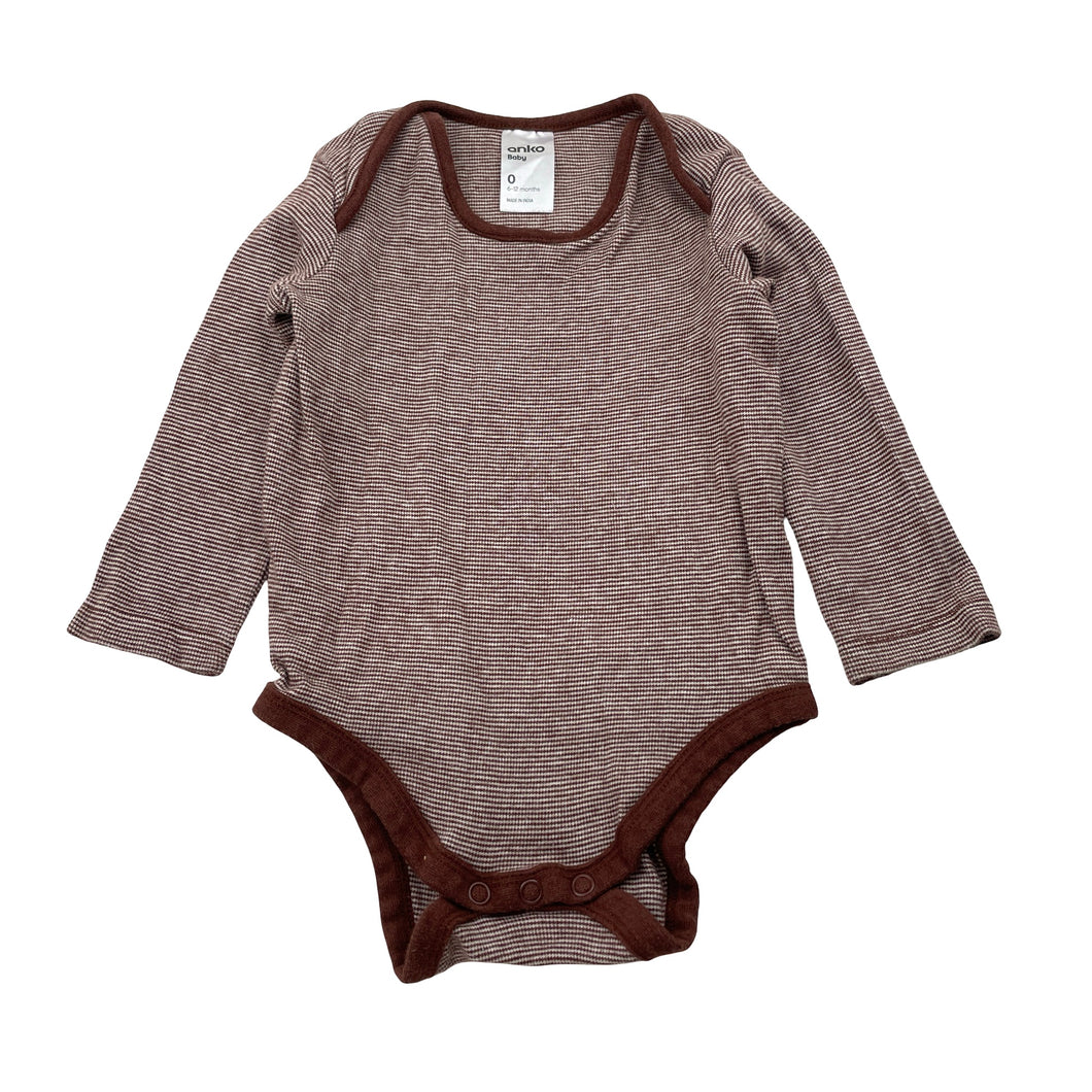 Unisex Anko, soft cotton bodysuit / romper, EUC, size 0,  