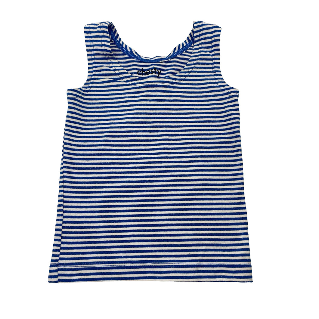 Unisex Bonds, striped chesty singlet top, FUC, size 000,  