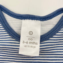 Load image into Gallery viewer, Unisex Target, striped cotton bodysuit / romper, GUC, size 00,  