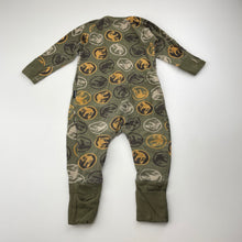 Load image into Gallery viewer, Boys Bonds, x Jurassic Park zip Wondersuit / zippy / romper (wash fade), FUC, size 000,  