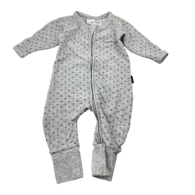 Unisex Bonds, terry zip Wondersuit / zippy / romper, GUC, size 0000,  
