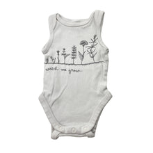 Load image into Gallery viewer, Unisex Dymples, organic cotton bodysuit / romper, GUC, size 0000,  