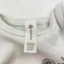 Load image into Gallery viewer, Unisex Dymples, organic cotton bodysuit / romper, GUC, size 0000,  