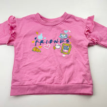 Load image into Gallery viewer, Girls F.R.I.E.N.D.S., lightweight sweater / long sleeve top, EUC, size 1,  