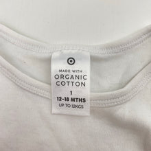 Load image into Gallery viewer, Unisex Target, organic cotton bodysuit / romper, GUC, size 1,  