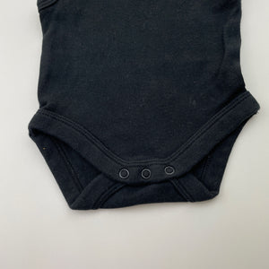 Unisex Favourites, black cotton singletsuit romper, EUC, size 0000,  