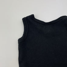 Load image into Gallery viewer, Unisex Favourites, black cotton singletsuit romper, EUC, size 0000,  