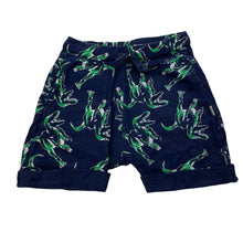 Load image into Gallery viewer, Boys Bonds, navy cotton shorts, elasticated, dinosaurs, GUC, size 3,  