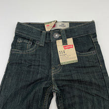 Load image into Gallery viewer, Boys Levi&#39;s, 514 straight leg, slim fit jeans, adjustable, inside leg: 22.5cm, NEW, size 0-1,  