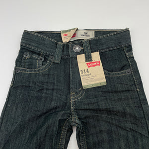 Boys Levi's, 514 straight leg, slim fit jeans, adjustable, inside leg: 22.5cm, NEW, size 0-1,  