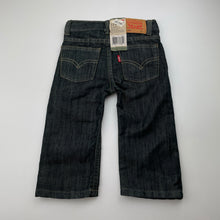 Load image into Gallery viewer, Boys Levi&#39;s, 514 straight leg, slim fit jeans, adjustable, inside leg: 22.5cm, NEW, size 0-1,  