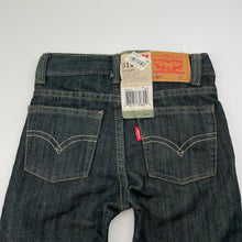 Load image into Gallery viewer, Boys Levi&#39;s, 514 straight leg, slim fit jeans, adjustable, inside leg: 22.5cm, NEW, size 0-1,  